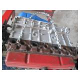 Chevrolet 350 Small-Block V8 Engine on Engine Stand - Cast Iron Block