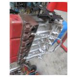 Chevrolet 350 Small-Block V8 Engine on Engine Stand - Cast Iron Block