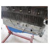 Chevrolet 350 Small-Block V8 Engine on Engine Stand - Cast Iron Block