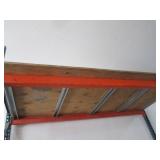 Steel King Pallet Rack - Blue Uprights, Orange Beams, Wood Decks