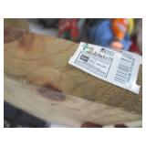 Pallet rack, 8' x 42' uprights, 8' beams.  Treated lumber plank shevles