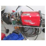 Lincoln Electric Power MIG 180 Welder with Gas Cylinders & Manual