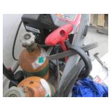 Lincoln Electric Power MIG 180 Welder with Gas Cylinders & Manual