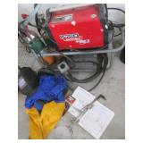 Lincoln Electric Power MIG 180 Welder with Gas Cylinders & Manual