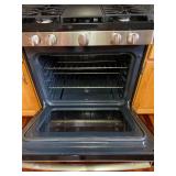 GE Gas Range with Steam Clean Oven - 5-Burner, Stainless Steel