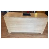 Oak Kitchen Island with Built-in Wine Rack, 3 Drawers & Cabinet Doors