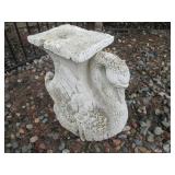 Swan Concrete Bird Bath Pedestal Sculpture