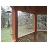 3 Solar-Powered Glass Hummingbird Wind Chimes - Green Hanging Yard Decor