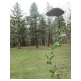 3 Solar-Powered Glass Hummingbird Wind Chimes - Green Hanging Yard Decor