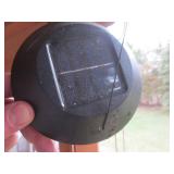 3 Solar-Powered Glass Hummingbird Wind Chimes - Green Hanging Yard Decor