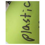 Metal Round Patio Table with Mesh Top & Floral Stepping Stone