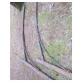 2 Full size vintage iron lamp posts