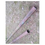 2 Full size vintage iron lamp posts