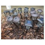 Solar-Powered Outdoor Garden Lights - Lantern-Style & Round Dome Stakes