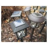 Solar-Powered Outdoor Garden Lights - Lantern-Style & Round Dome Stakes