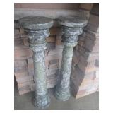 Stone Balusters Pair - Marble or Granite -