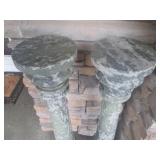 Stone Balusters Pair - Marble or Granite -
