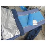 Blue Hammock with Stand - Portable Camping Bed & Pillow
