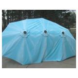 Turquoise Cantilever Patio Umbrella with Crank - Outdoor Shade