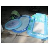 SwimWays Spring Float Pool Lounger - Palm Leaf Mesh Pool Lounger - Pop-Up Baby Tent