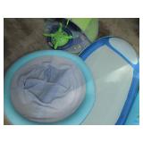 SwimWays Spring Float Pool Lounger - Palm Leaf Mesh Pool Lounger - Pop-Up Baby Tent