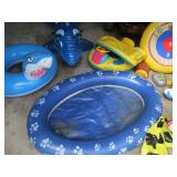 Inflatable Pool Floats - Shark Ring, Dolphin Ring, Target Ring, Paw-Print Ring