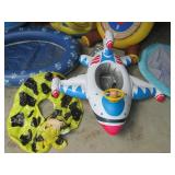 Inflatable Pool Floats - Shark Ring, Dolphin Ring, Target Ring, Paw-Print Ring