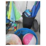 Pool & Beach Toys - Blue Life Vest, Rainbow Donut Float, Beach Ball, Noodles