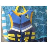Pool & Beach Toys - Blue Life Vest, Rainbow Donut Float, Beach Ball, Noodles