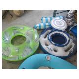 Intex Pool Floats - Assorted Inflatables: Large Blue Sea-Creature Raft & Rings