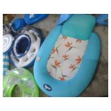 Intex Pool Floats - Assorted Inflatables: Large Blue Sea-Creature Raft & Rings