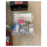 Poker Chip Set with Automatic Card Shuffler - Wood Case & Assorted Casino Chips