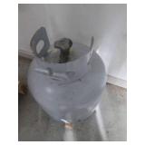 Gas Cylinder with Valve  - Industrial Gray