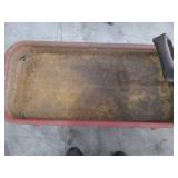 Radio Flyer Red Wagon - Vintage Metal Pull Cart, Rusty Interior