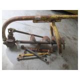 Earth Auger Post Hole Drill with Yellow Frame & Attachments