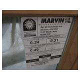 Lot of 9 Marvin Clad Ultimate Insert Double Hung Window - 28-1/4 x 73-1/2 in - White Interior, NFRC Rated