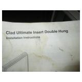 Lot of 9 Marvin Clad Ultimate Insert Double Hung Window - 28-1/4 x 73-1/2 in - White Interior, NFRC Rated