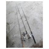 Fishing Rods - 3 Spinning Rods with Reels (Lot of 3)