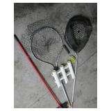 Frabill Landing Nets with Handles & Cleaning Brush - Fishing Gear Set