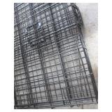 Steel Wire Pet Cage - Large Grid Rack, Black