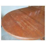 Oak Round Pedestal Dining Table