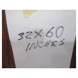 Wood Table with detached legs 32x60 Inches