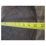 Vintage Cast Iron Pan with Long Handle - 20 in Diameter