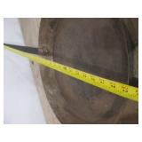 Vintage Cast Iron Pan with Long Handle - 20 in Diameter
