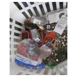 Assorted Zinc-Plated Hardware - Nuts, Bolts, Washers & Chain