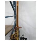Boat Lift - Manual Winch on Yellow Rusted Frame