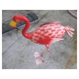 Pink Flamingo Lawn Ornament Outdoor Yard Decor