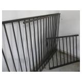 Black Iron Stair Railings - Twisted Balusters (Lot of 3)