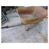 True Temper Wheelbarrow - 1-Wheel Yellow Metal Garden Tool