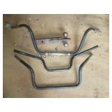 Vintage Trailer Hitch Drawbar with Dual Ball Hitches Handlebars